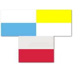3 flagi 90x150 cm: Maryjna, Polski i Kościelna