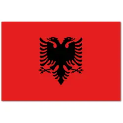 Albania chorągiewka 10x17cm