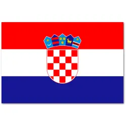 Chorwacja chorągiewka 10x17cm
