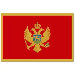 Czarnogóra Flaga 90x150 cm