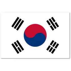 Korea Południowa chorągiewka 10x17cm