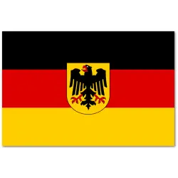 Niemcy Flaga z Godłem 90x150 cm