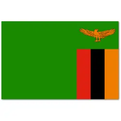 Zambia chorągiewka 10x17cm