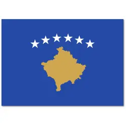 Kosowo chorągiewka 10x17cm