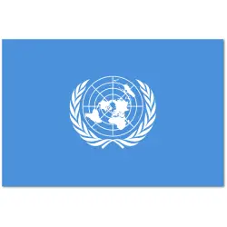 ONZ Organizacja Narodów Zjednoczonych Flaga